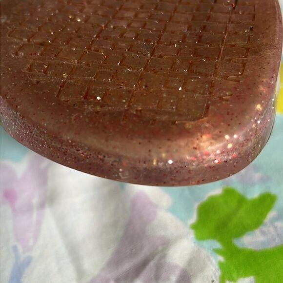 Kate Spade Jelly Slides Glitter Pink Flower - 8 - Picture 8 of 12